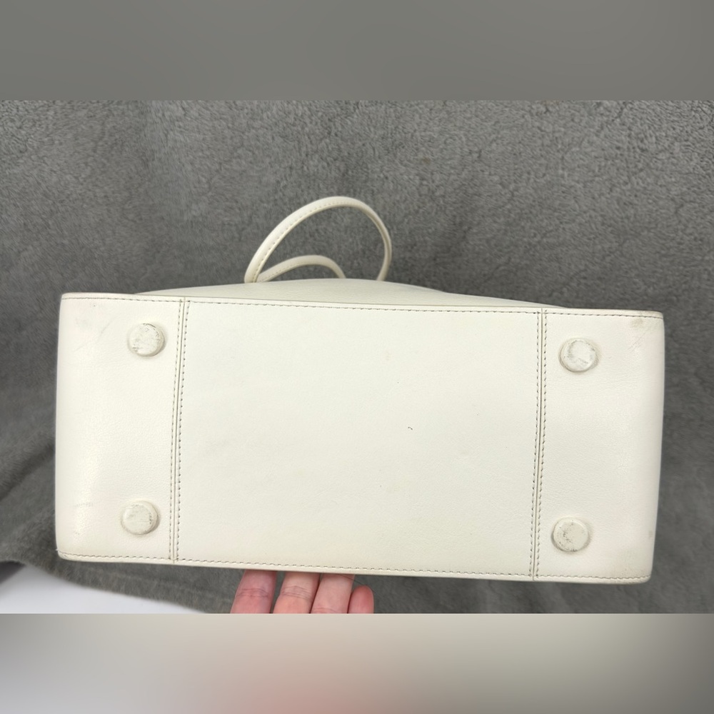 3.1 Phillip Lim Soleil Large Bucket Bag Off White Leather Purse Matching Pouch - Picture 7 of 16